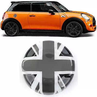 Tappo serbatoio cover bandiera grigio bianco per Mini One Cooper F55 F56 F57
