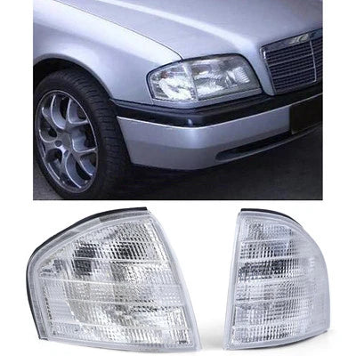 Coppia frecce bianche, per Mercedes Classe C W202 93-00