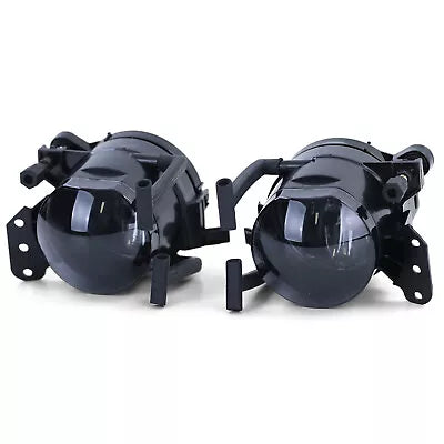 Coppia fendinebbia vetro trasparente HB4 nero fumo adatti per BMW E60 E61 03-07
