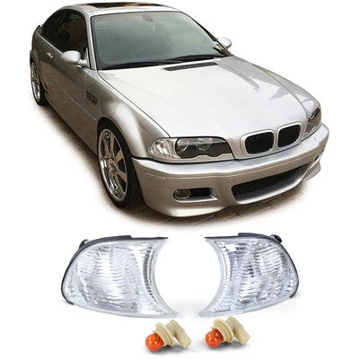 Set frecce bianche cristallo trasparente BMW Serie 3 E46 Coupè Cabrio 99-03