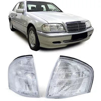 Coppia frecce bianche Mercedes Classe C W202 Berlina S202 Sw Modello T 93-01
