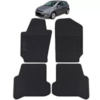 Tappetini auto gomma nero premium set per VW Polo 6R 6C 09-17