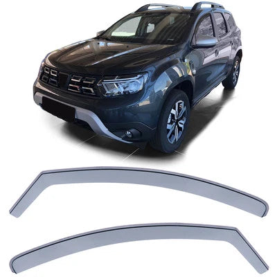 Deflettori Antivento Antivento Nero Smoke, per Dacia Duster 2 SR dal 17
