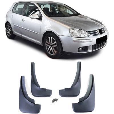 Kit paraspruzzi anteriore e posteriore nero per Vw Golf 5 berlina Variant 03-09