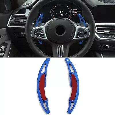 Palette Paddles Alluminio Blu adatto, per BMW M2 F87 M3 F80 M4 F82 F83