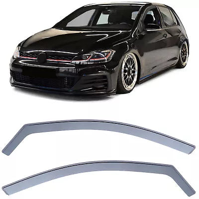 Deflettori pioggia antivento nero fumo per VW Golf 7 12-19 5 porte