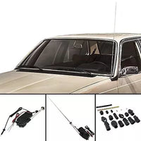Antenna Elettrica Automatica Estensibile Cromata per Auto Veicolo Universale 12V