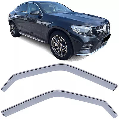 Deflettore deflettore antivento nero fumo per Mercedes GLC Coupe C253