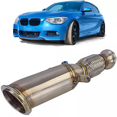 Tubo di ricambio downpipe acciaio inox racing per BMW Serie 1 F20 F21 N26 125i