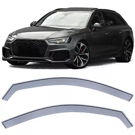 Deflettori Antivento Antipioggia Antivento Nero Smoke per Audi A4 8W B9 dal 15