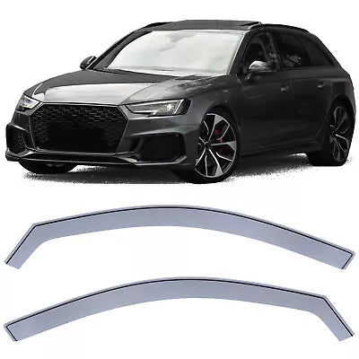 Deflettori Antivento Antipioggia Antivento Nero Smoke per Audi A4 8W B9 dal 15