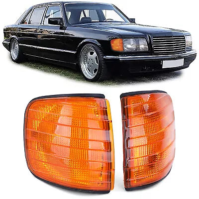 Frecce Arancione Coppia Sinistra Destra per Mercedes Classe S W126 79-91