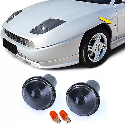 Vetro trasparente frecce laterali nero fumo adatte per Fiat Coupè 175 94-00