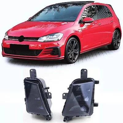 Coppia fendinebbia LED neri fumo adatti per VW Golf 7 GTI 5G1 13-20