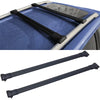 Barre portatutto trasversali alluminio nere adatte per VW T6 T6.1 2015-2024