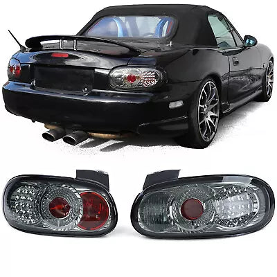 Luci posteriori vetro trasparente LED nero BlackChrome Mazda MX5 NB NBFL 98-05