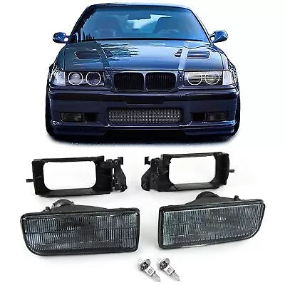 Fendinebbia nero fumo scanalato adatto per BMW Serie 3 E36 90-99 anche M3