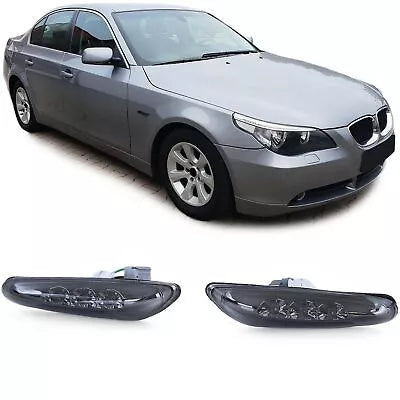 Frecce laterali LED nero fumo adatto per BMW E46 E60 E61 X3 E83
