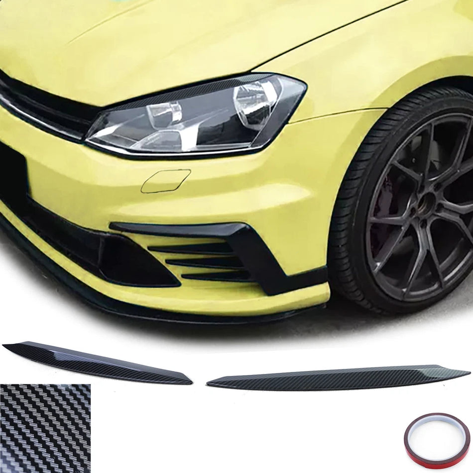 Mascherine fari malocchio effetto carbonio per Vw Golf 7 5G 12-21