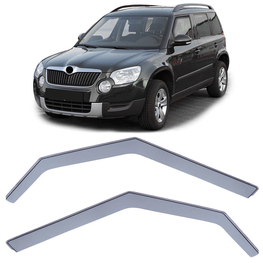 Deflettori Antivento Antivento Nero Smoke per Skoda Yeti 5L dal 09