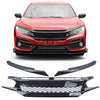 Griglia a nido d'ape Performance nera senza emblema per Honda Civic FK 2016-2020