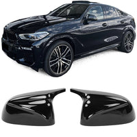 Ricambio calotte specchietti nero lucido adatte, per BMW X5 G05 X6 G06 X7 G07
