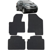 Tappetini auto in gomma neri set premium per Kia Sportage SL 10-15
