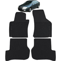 Tappetini in gomma premium set 4 pezzi neri per Skoda Octavia 1Z3 1Z5 04-13