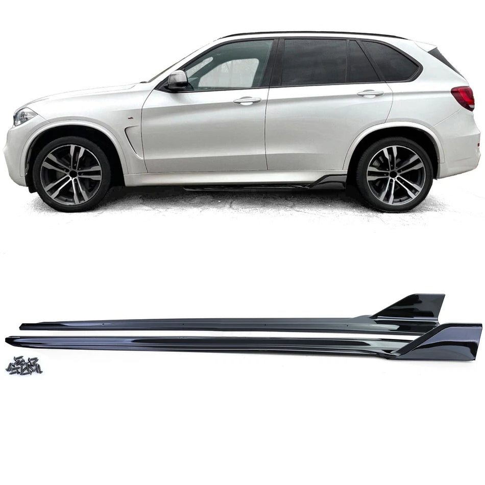 Attacco minigonne laterali nero lucido per BMW X5 F15 13-18