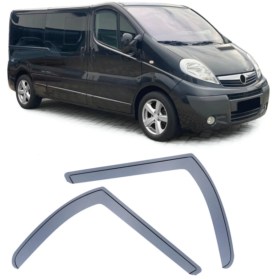 Deflettori Antivento Antivento Nero, per Opel Vivaro E7 F7 J7 01-14