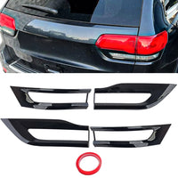 Bordi fanali posteriori nero lucido adatti per Jeep Grand Cherokee WK2 14-20