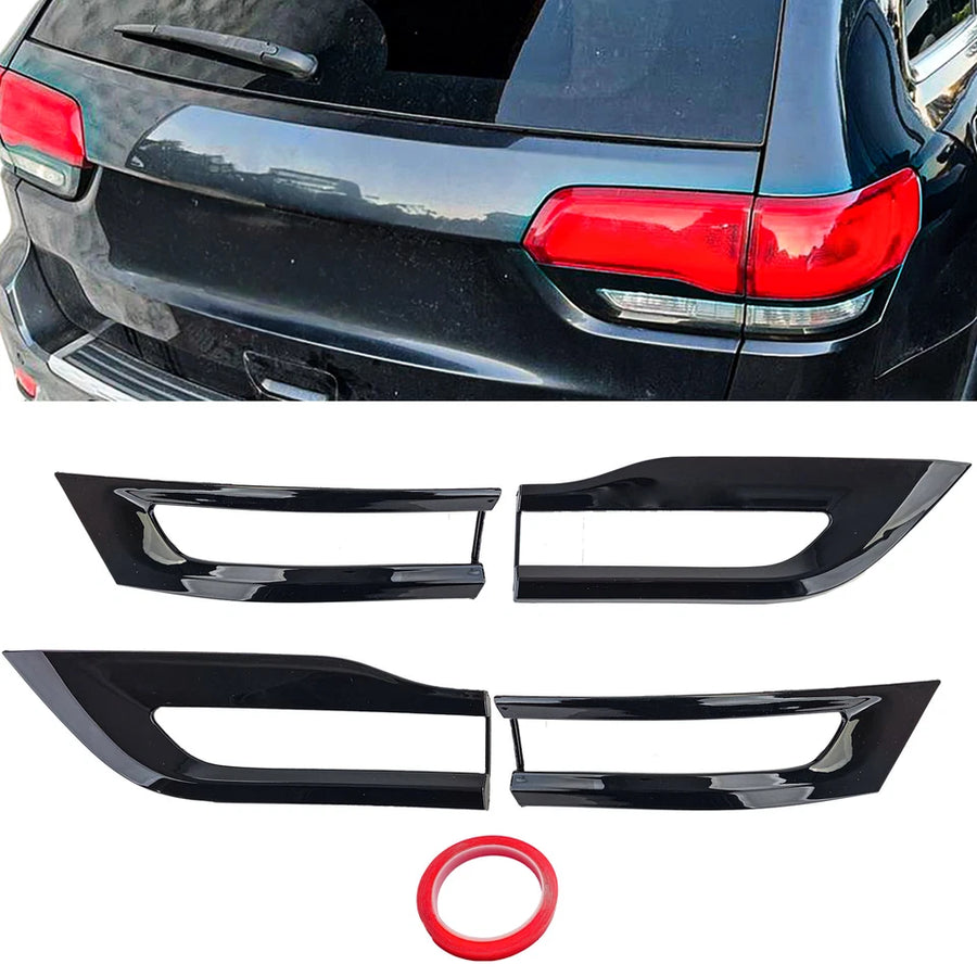 Bordi fanali posteriori nero lucido adatti per Jeep Grand Cherokee WK2 14-20