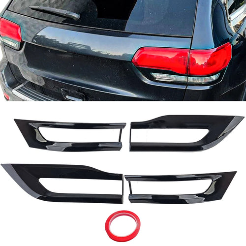Bordi fanali posteriori nero lucido adatti per Jeep Grand Cherokee WK2 14-20