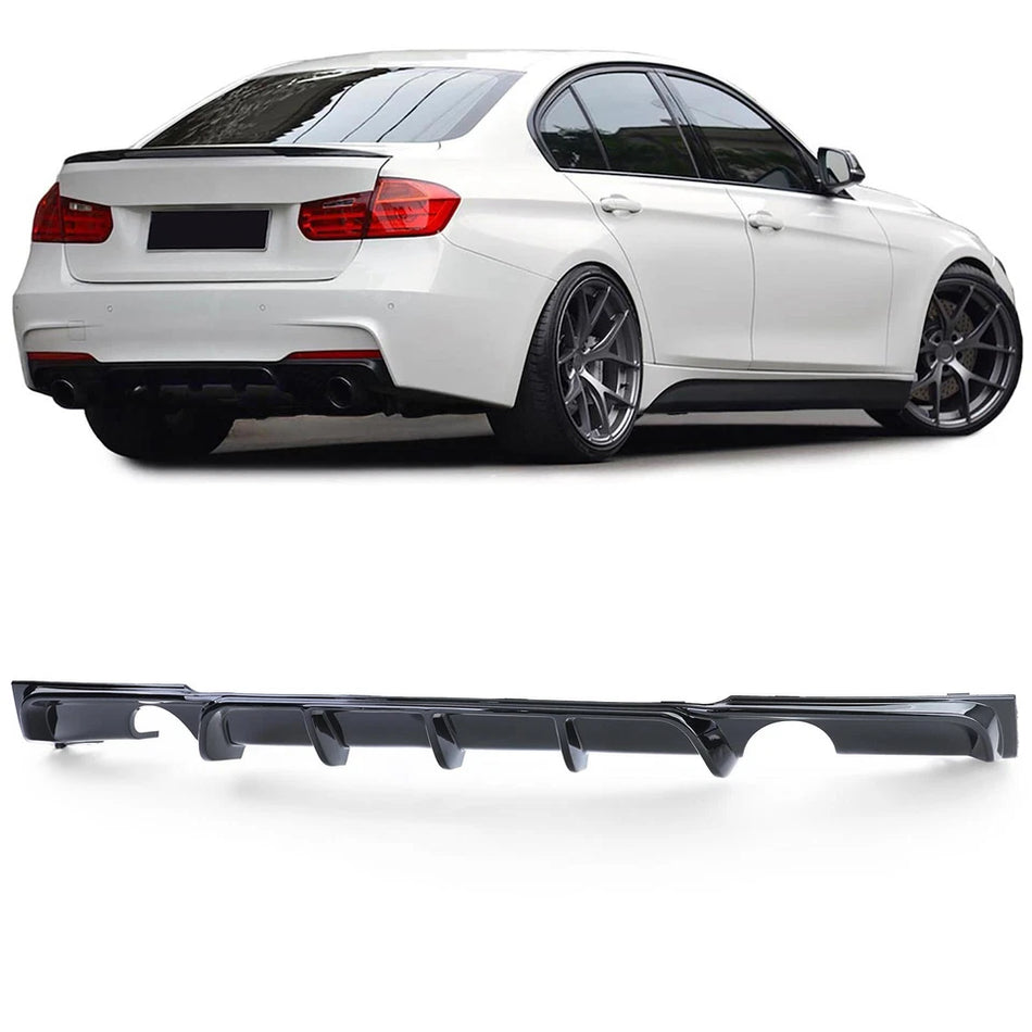 Diffusore M posteriore Performance nero lucido per BMW Serie 3 F30 F31 335i 340i