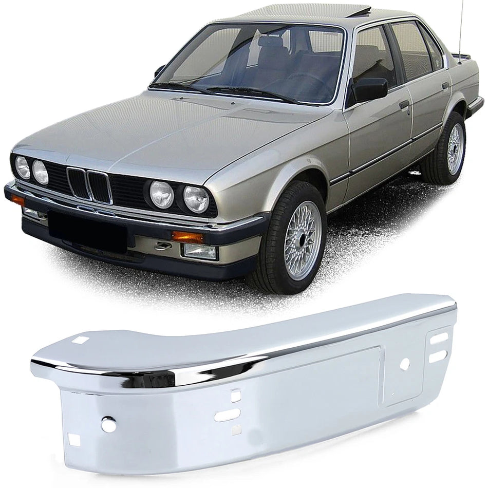 Paraurti anteriore cromato angolo sinistro, per bmw serie 3 e30 82-87