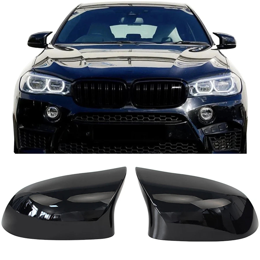 Ricambio calotte specchietti nero lucido BMW X3 F25 X4 F26 X5 F15 X6 F16
