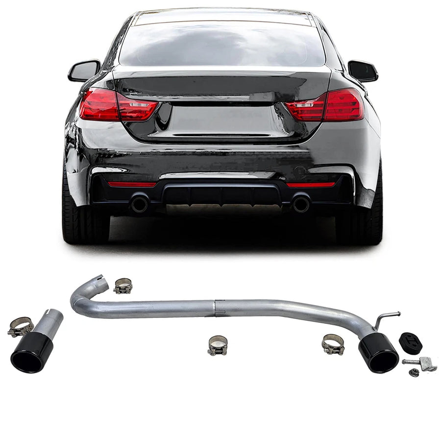 Terminale di scarico duplex 440 look conversione per BMW F32 F33 F36 425 428 430