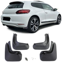 Set paraspruzzi premium anteriore e posteriore per VW Scirocco III 2008-2017