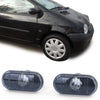 Coppia frecce laterali nere fumè per Renault 19 Clio 1 2 Twingo Megane 1 Laguna