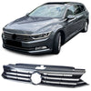 Griglia radiatore nera + barre cromate per Vw Passat B8 3G prefacelift 2014-2019