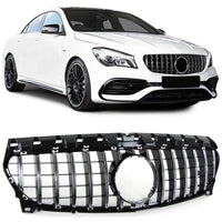 Griglia radiatore Sport nera cromata per Mercedes CLA C117 W117 16-19 Facelift