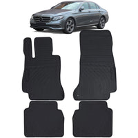 Tappetini auto in gomma neri set premium per Mercedes Classe E W213 S213 dal 16
