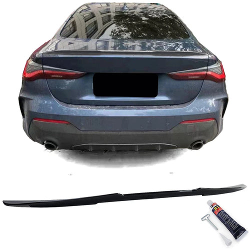 Spoiler posteriore Ducktail nero lucido per BMW Serie 4 G22 G23 dal 2020