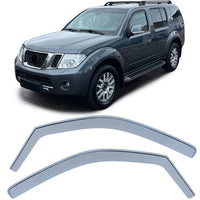 Deflettori Antipioggia Nero per Nissan Pathfinder R51 05-13 Navara D40