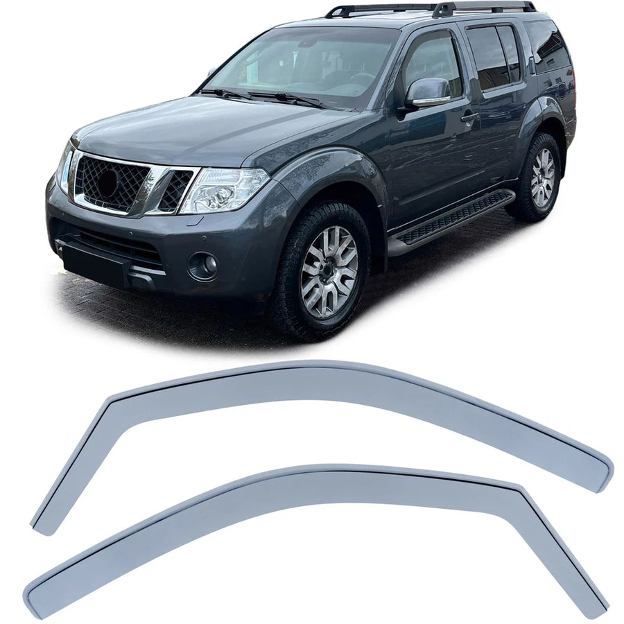 Deflettori Antipioggia Nero per Nissan Pathfinder R51 05-13 Navara D40