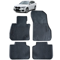 Tappetini auto in gomma neri set premium per BMW X1 F48 15-22