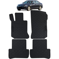 Tappetini auto in gomma neri set premium, per Mercedes Classe C W204 S204 07-11