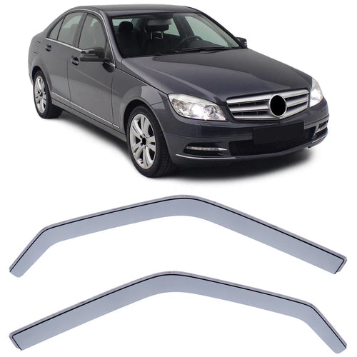 Deflettori Antivento Antipioggia Nero Smoke Mercedes Classe C W204 S204 07-14