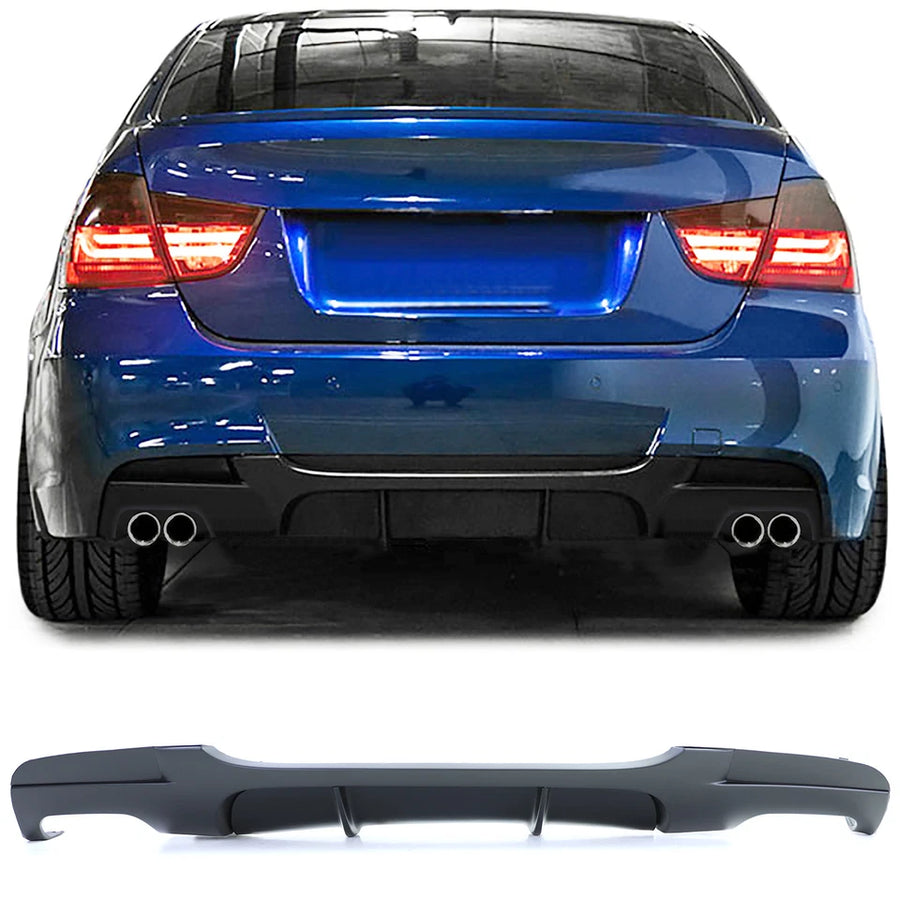 Diffusore posteriore,performance doppio tubo bilaterale,per BMW Serie 3 E90 E91