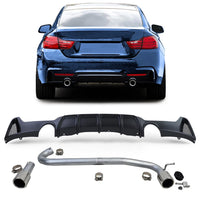 Diffusore posteriore opaco terminale scarico per BMW F32 F33 F36 425 428 430